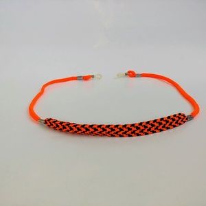 Cotton Pattern Nylon Eyeglasses Cord (Orange)
